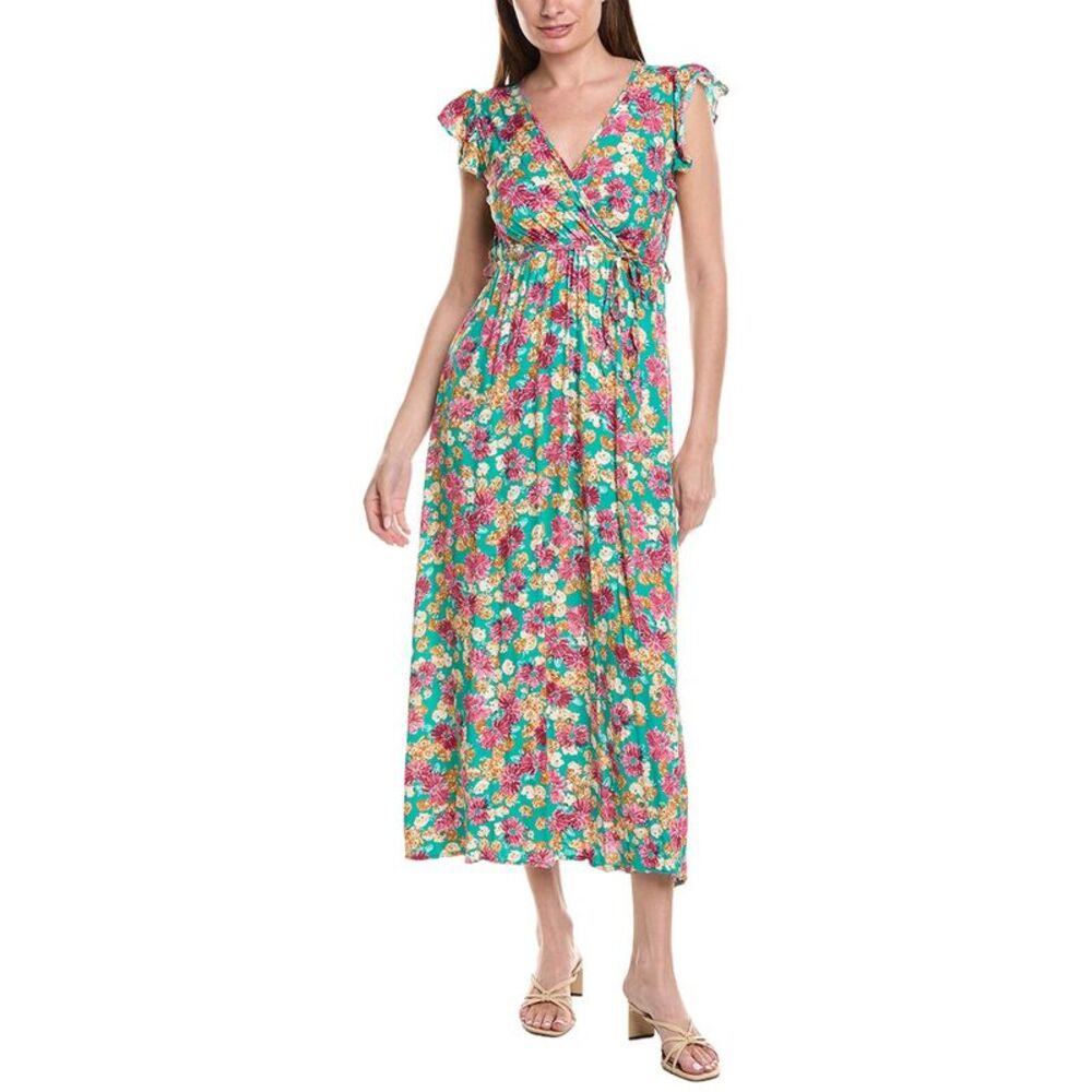Anna Kay Womens  Donna Fleur Maxi Dress, Green